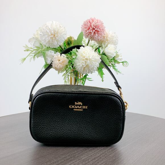 (E)Coach C9932 Jamie Wristlet In Gold/Black - Picture 2 of 7